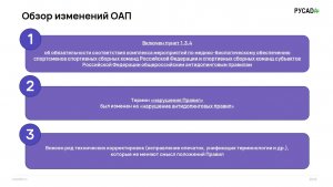 20.02.2026. Общероссийские антидоппинговые правила 2026