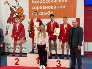 27.03.2026. Друзья, делимся яркими победами и достижениями наших спортсменов за прошедшие дни:  19-22.03.2026г. в г.Качканар (официальный старт с отбором на Первенство страны) прошли Всероссийские соревнования по самбо Кубок ЕВРАЗа до 14 лет. В соревнованиях приним